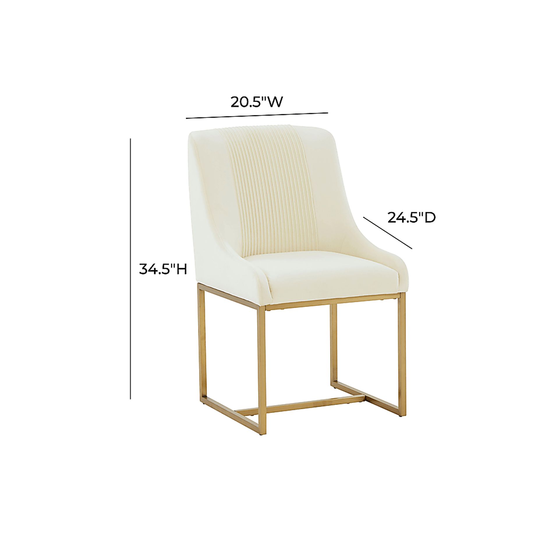 Trinculo Cream Dining Chair - Image 6