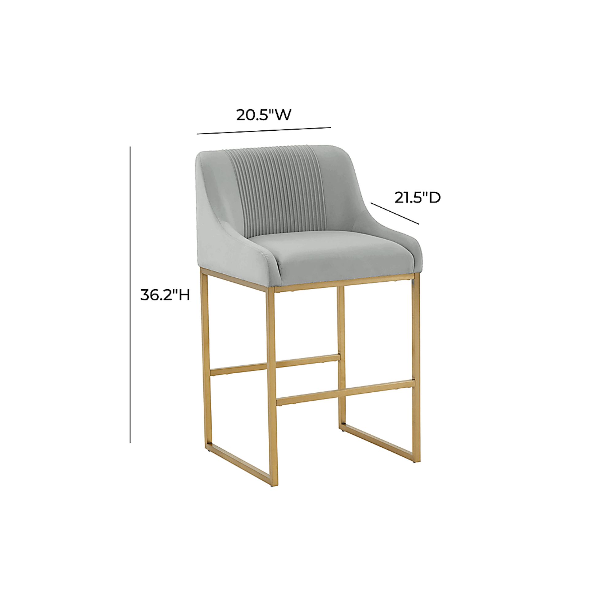 Trinculo Gray Counter Stool - Image 6