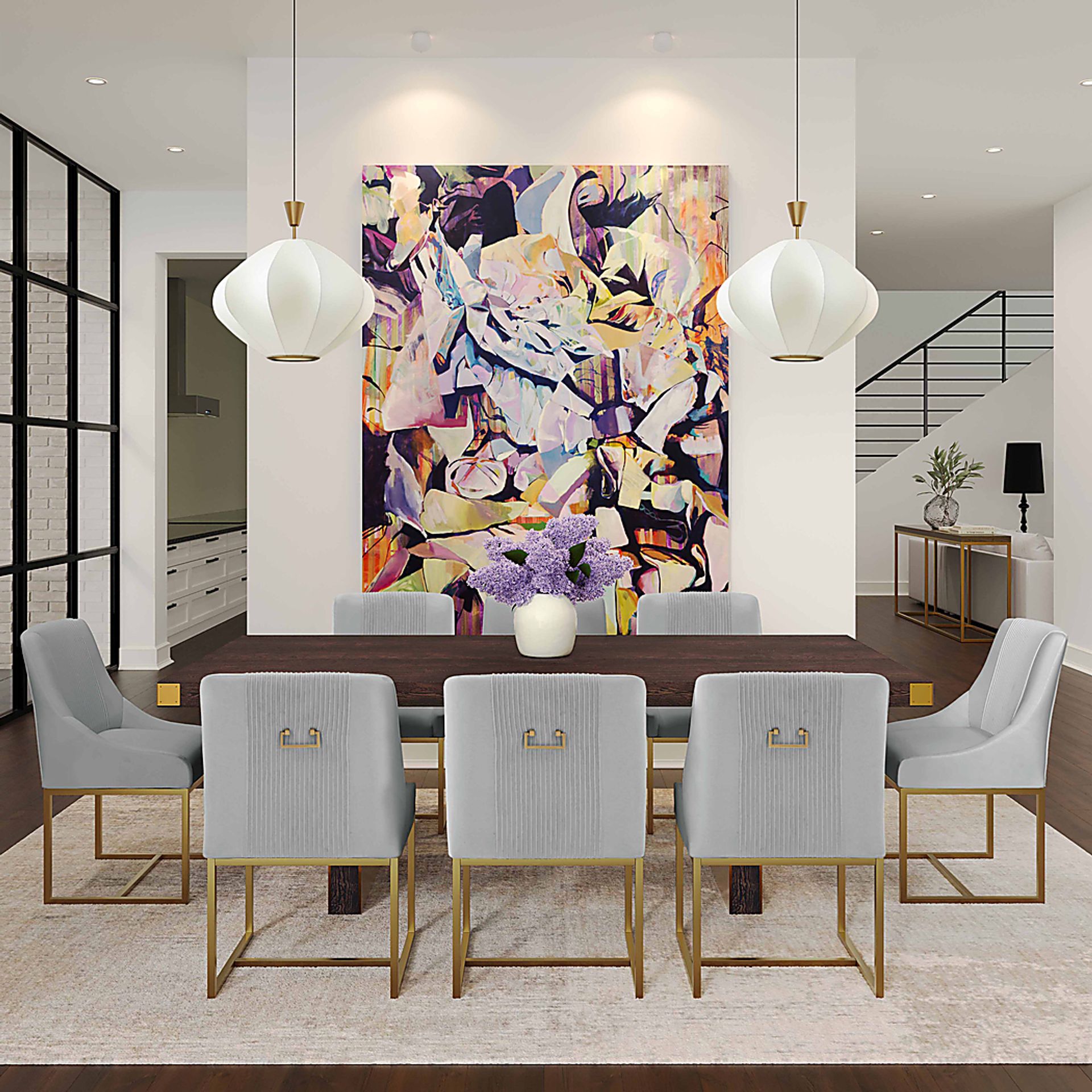 Trinculo Gray Dining Chair - Image 2