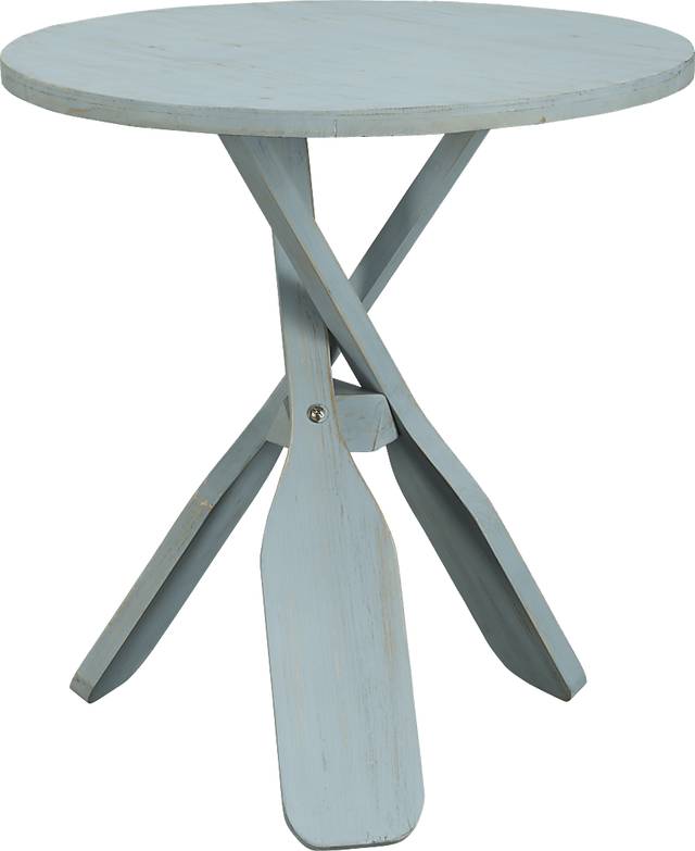 Triple Paddle Blue Accent Table - Thumbnail - Image 1