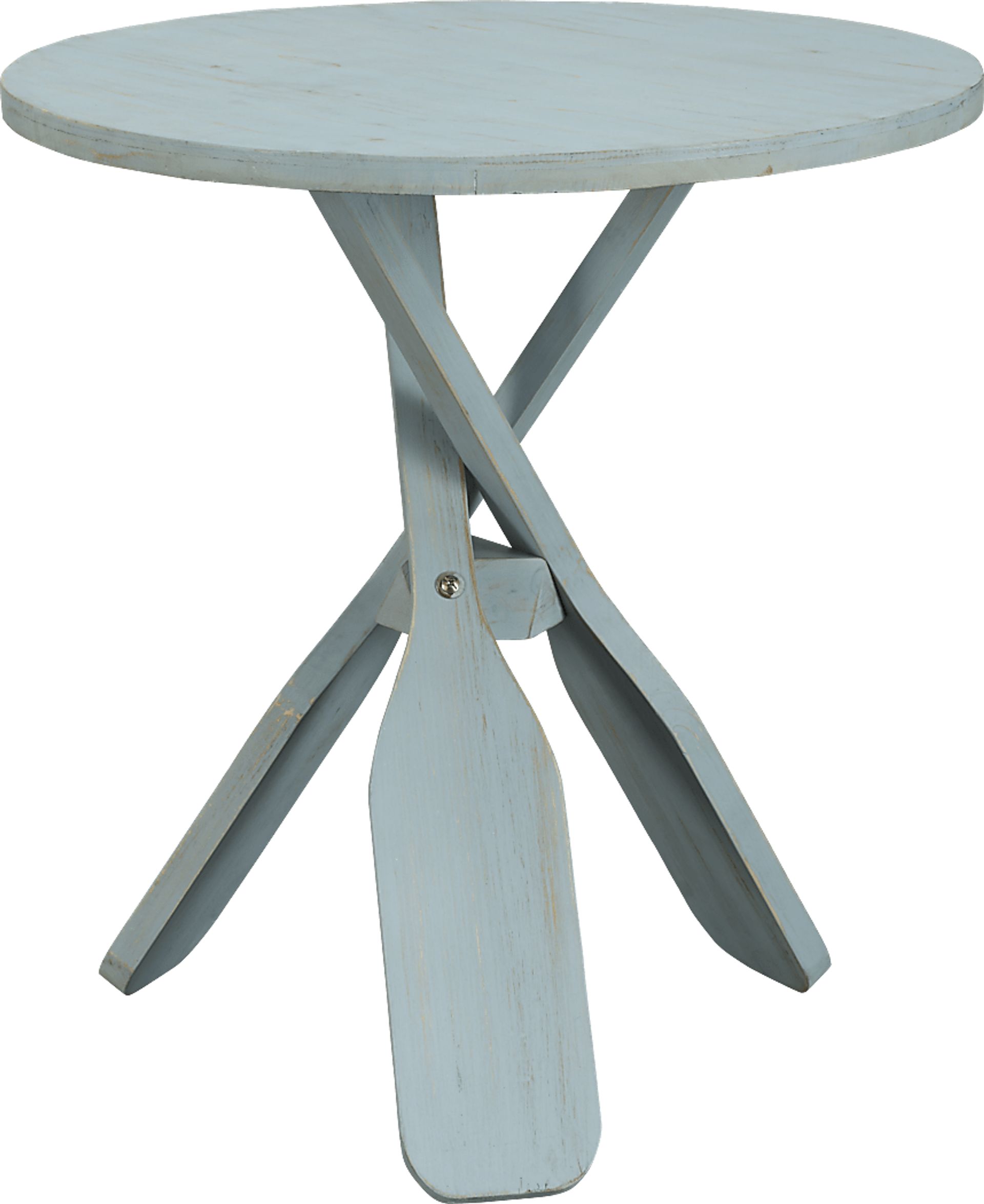 Triple Paddle Blue Accent Table - Image 1