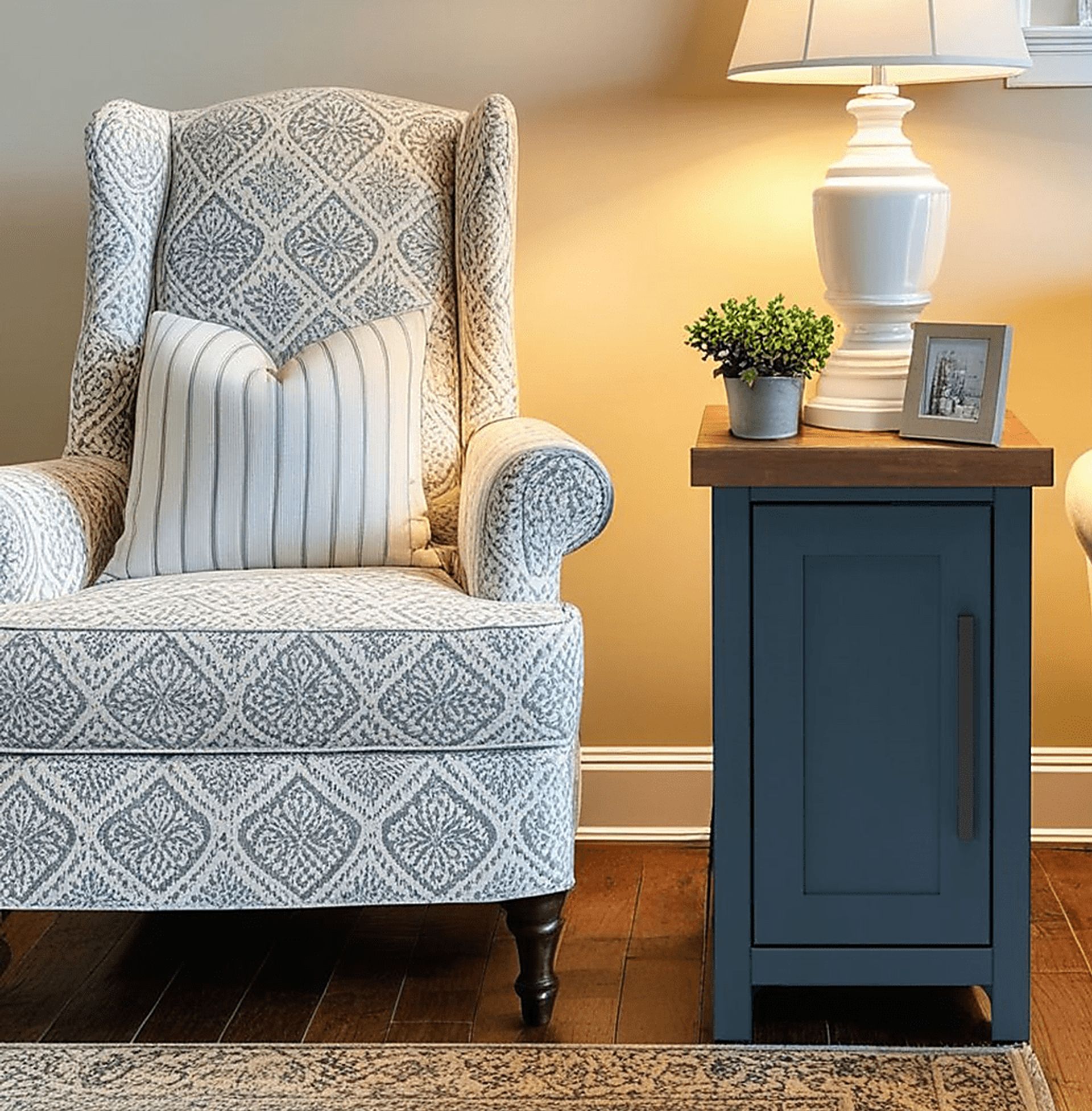 Trisano Blue Nightstand - Image 8