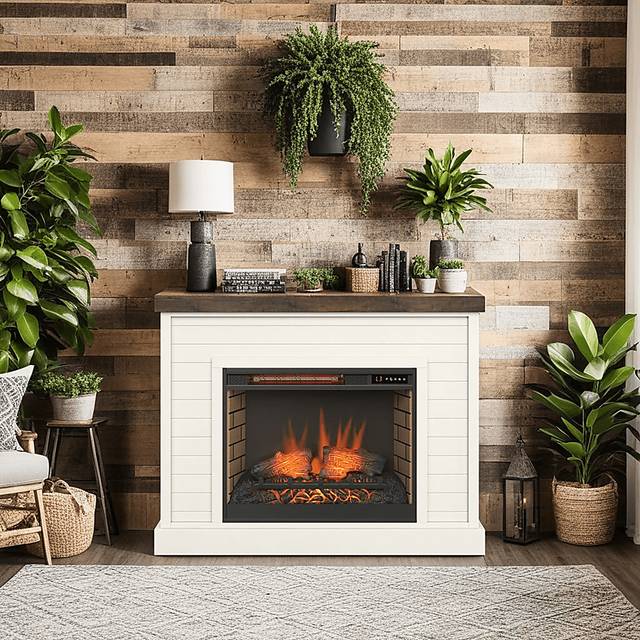 Trisano White 48in. Console with Electric Fireplace - Thumbnail - Image 9