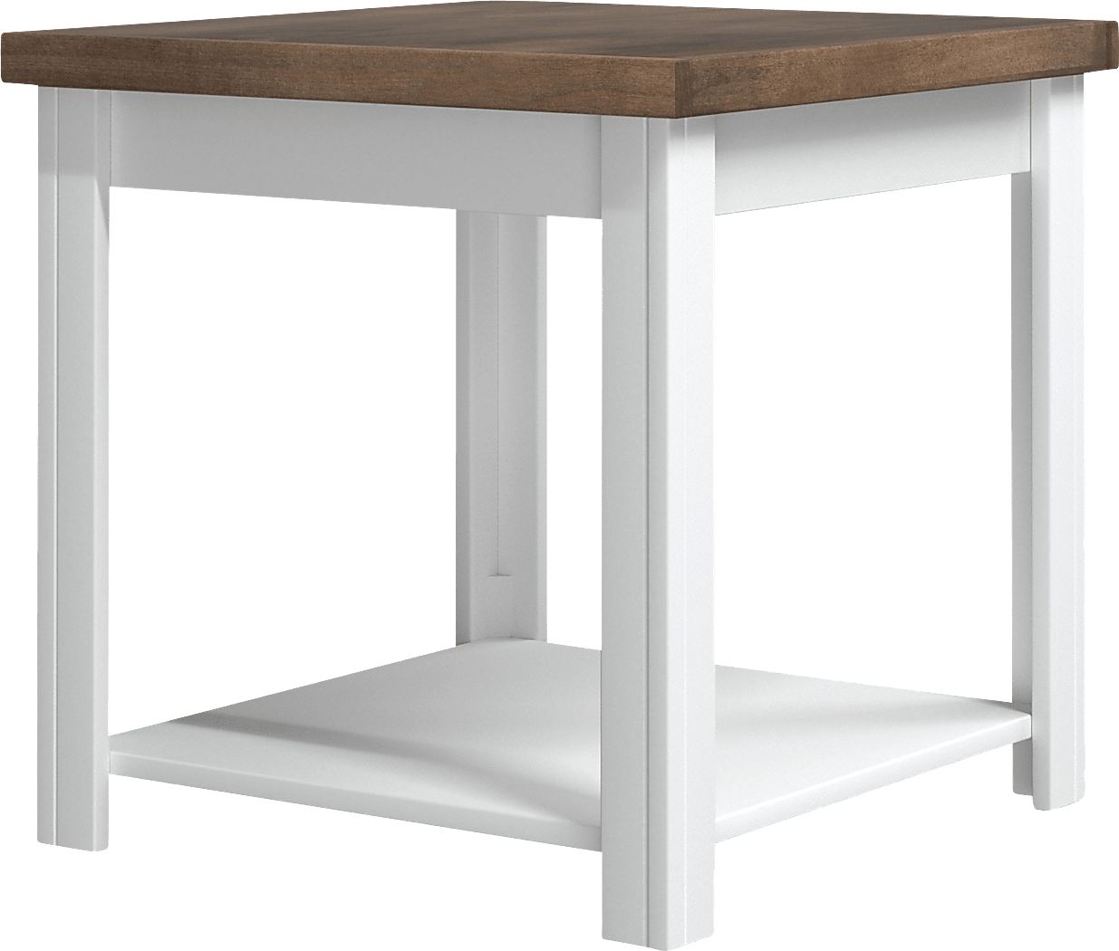 Trisano White End Table