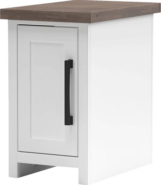 Trisano White Nightstand - Thumbnail - Image 1