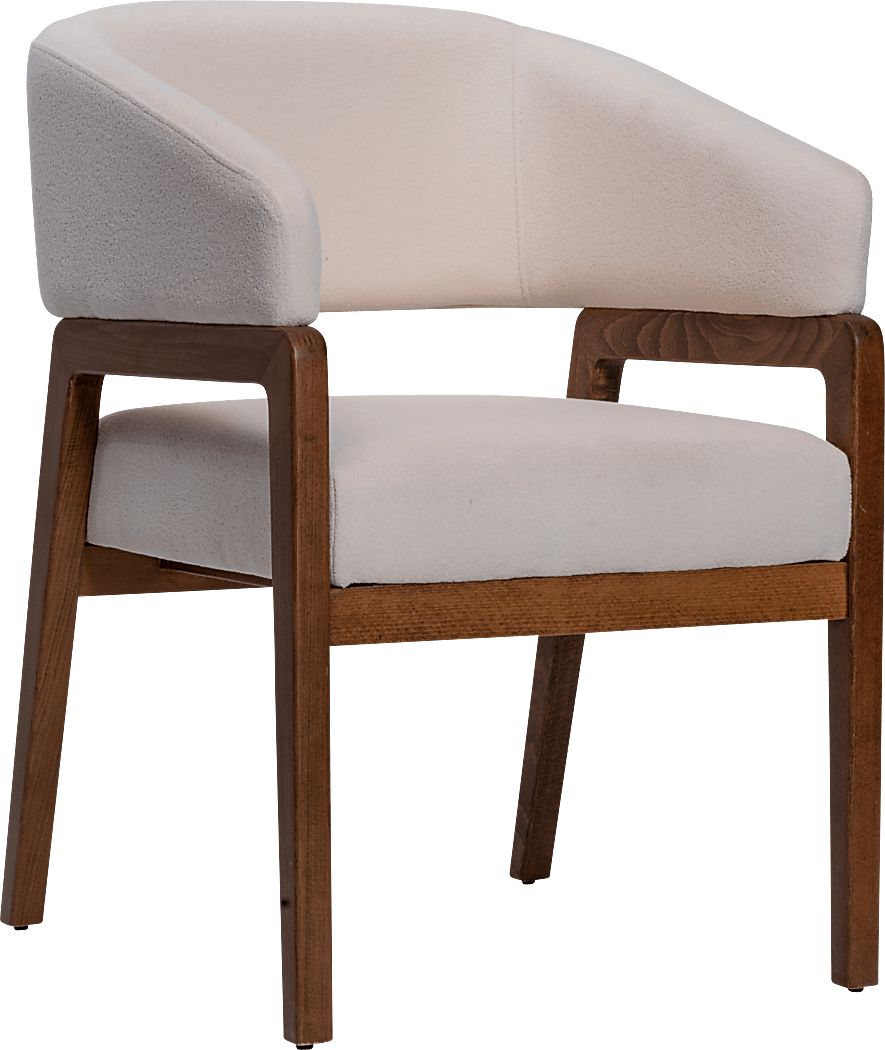 Trisha White Arm Chair