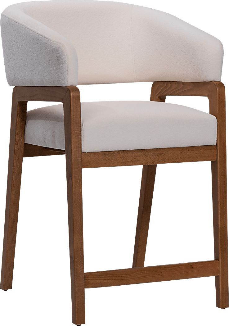 Trisha White Counter Height Stool