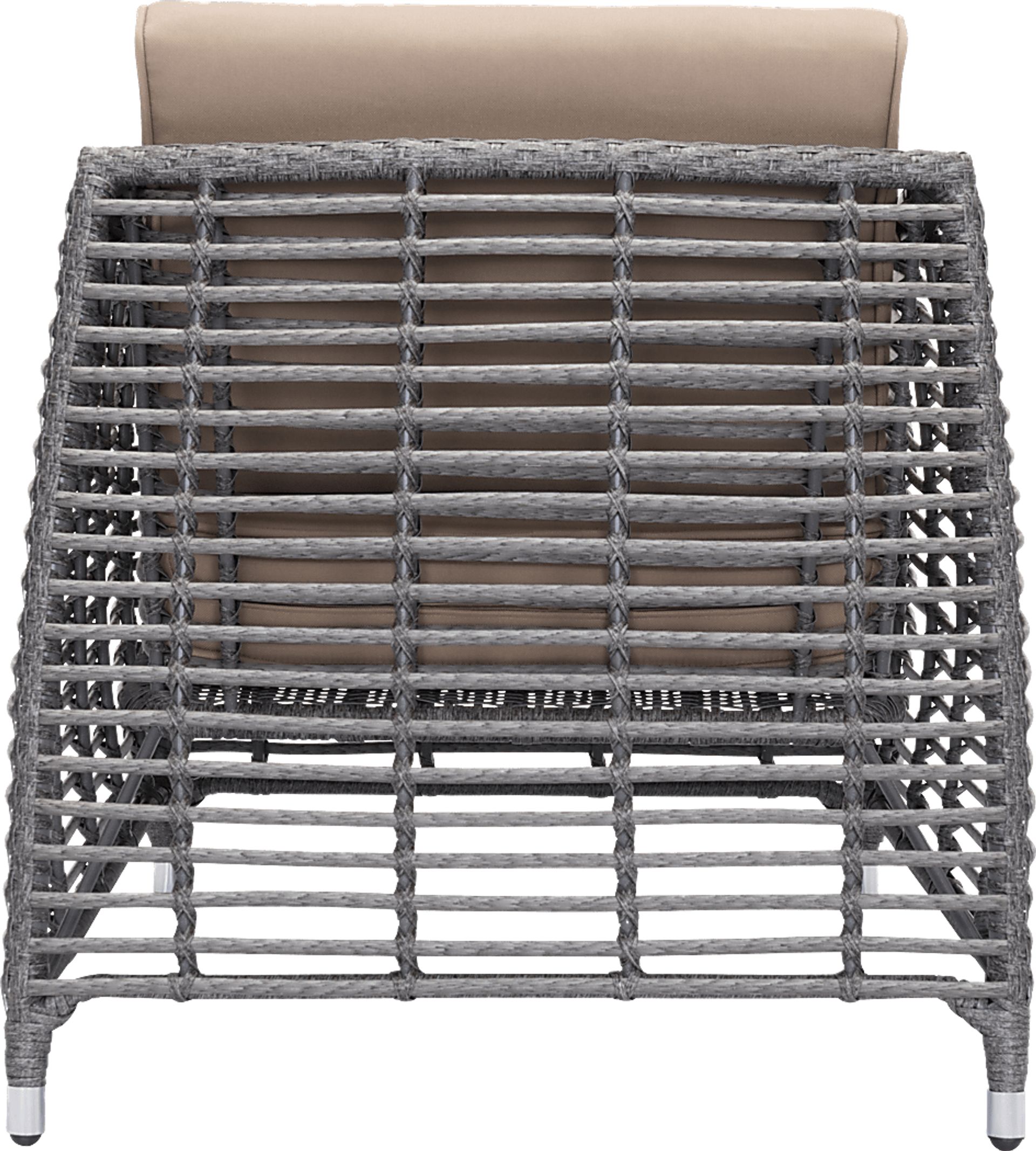Trisik Beach Gray and Beige Outdoor Chair - Image 4