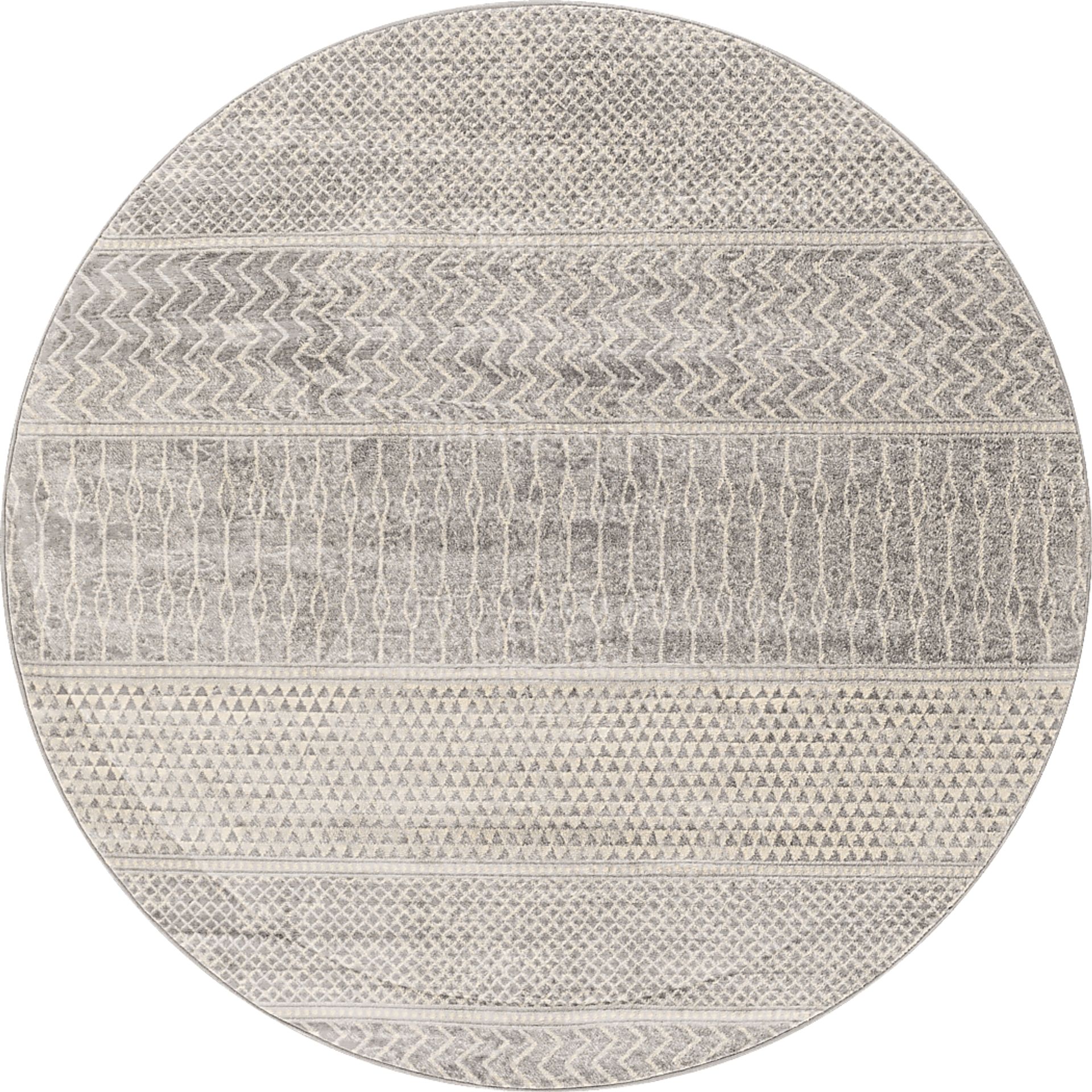 Tristram I Silver 6'7 Round Rug - Image 1
