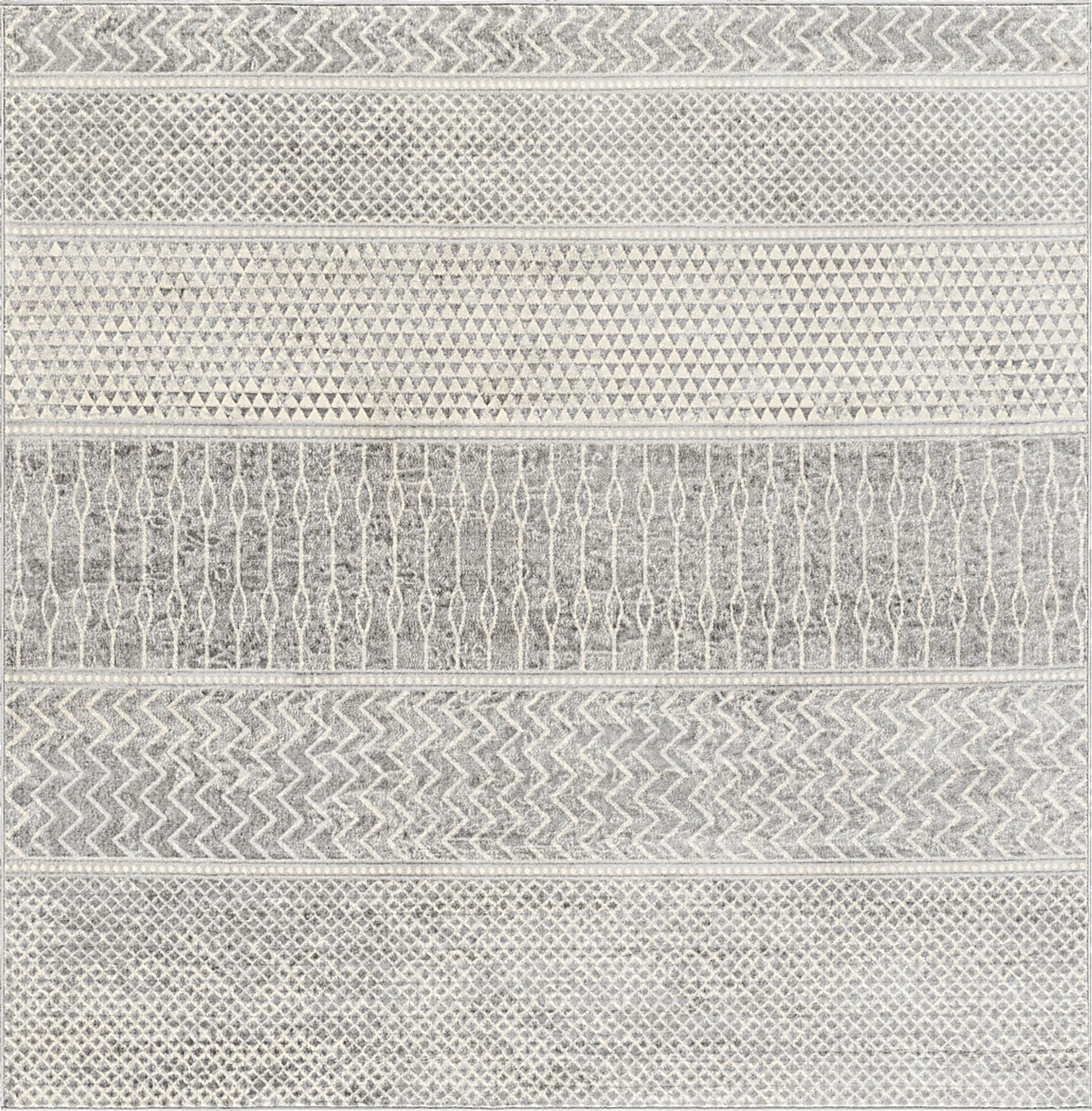 Tristram I Silver 6'7 Square Rug - Image 1