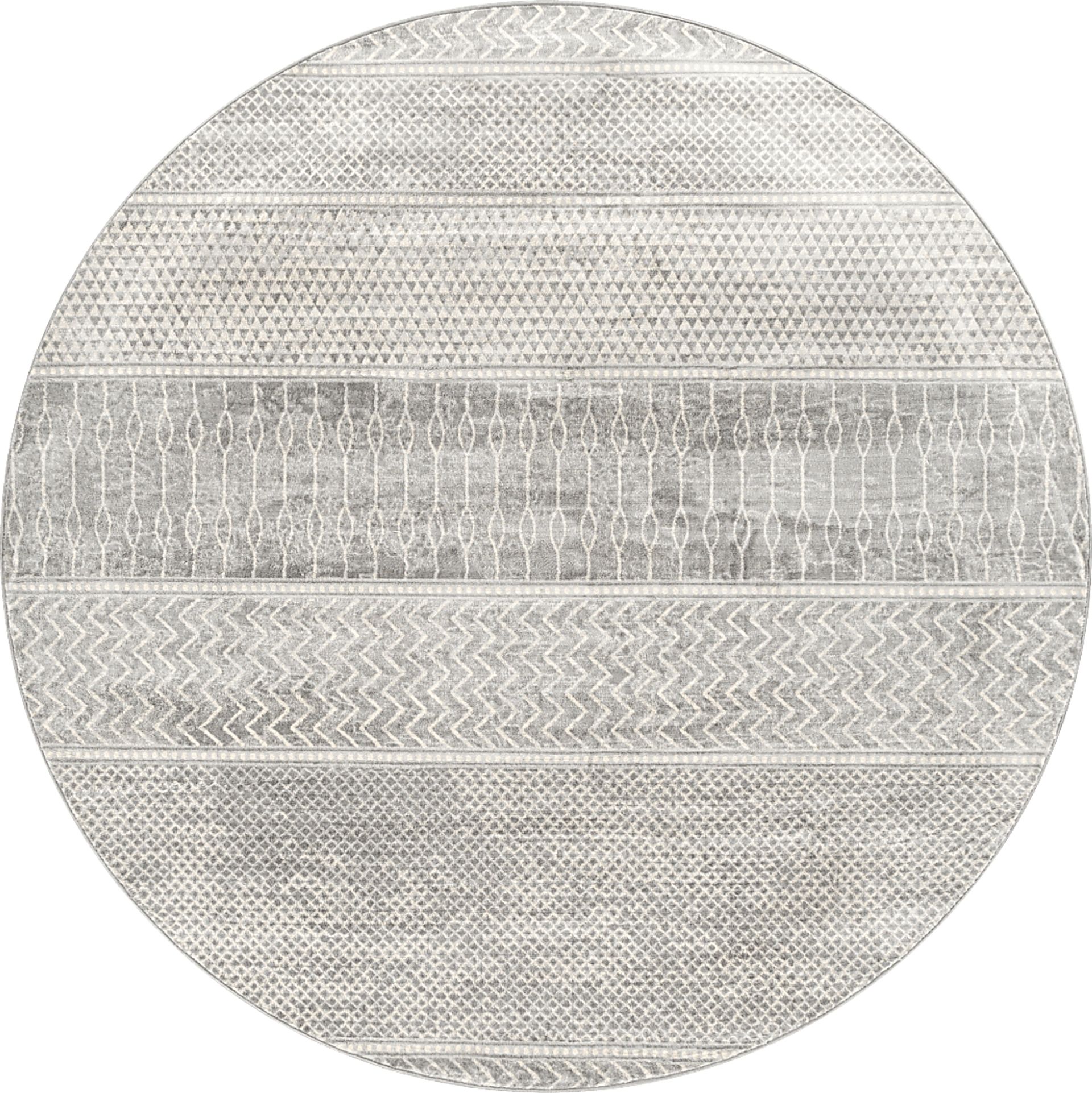 Tristram I Silver 7'10 Round Rug - Image 1