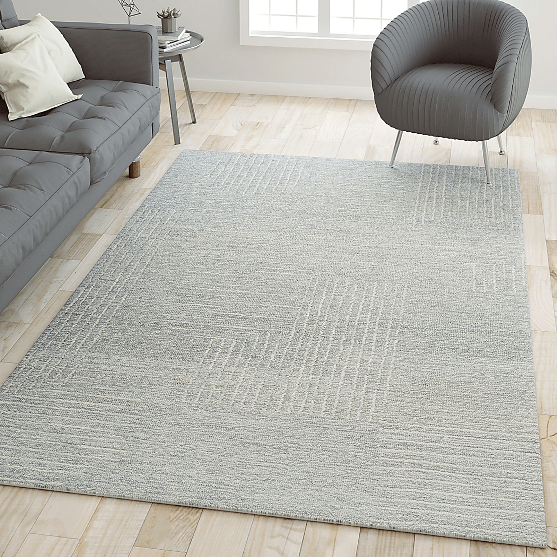 Troan Light Gray 2'6 x 8' Runner Rug - Image 2