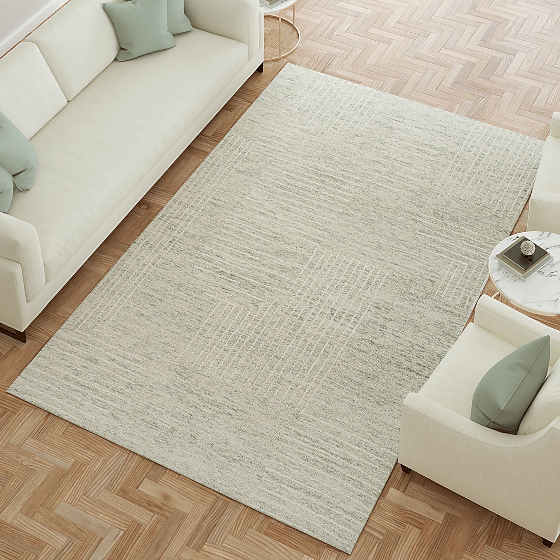 Troan Light Teal 2'6 x 8' Runner Rug - Image 2