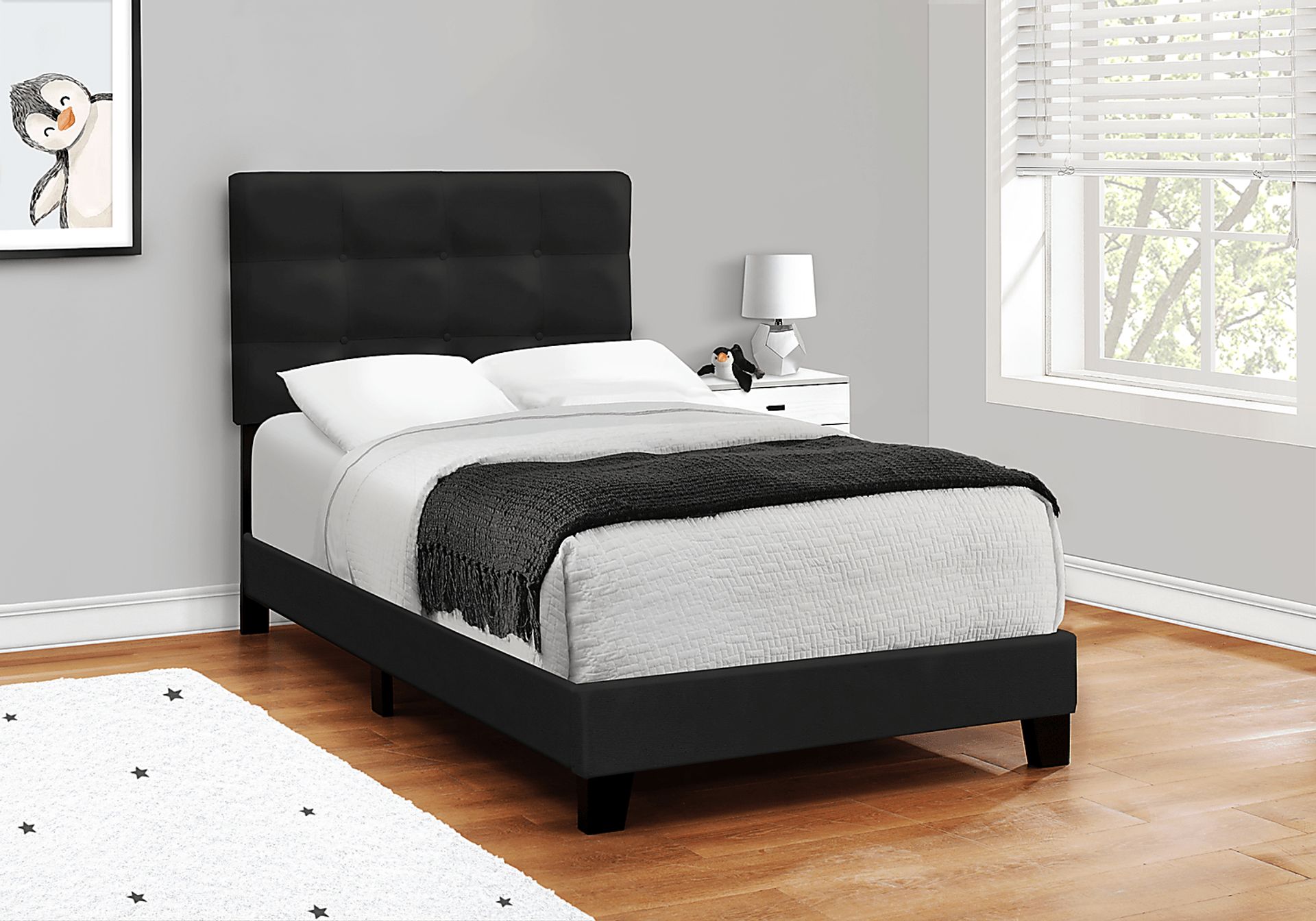 Troland Black Twin Bed - Image 2