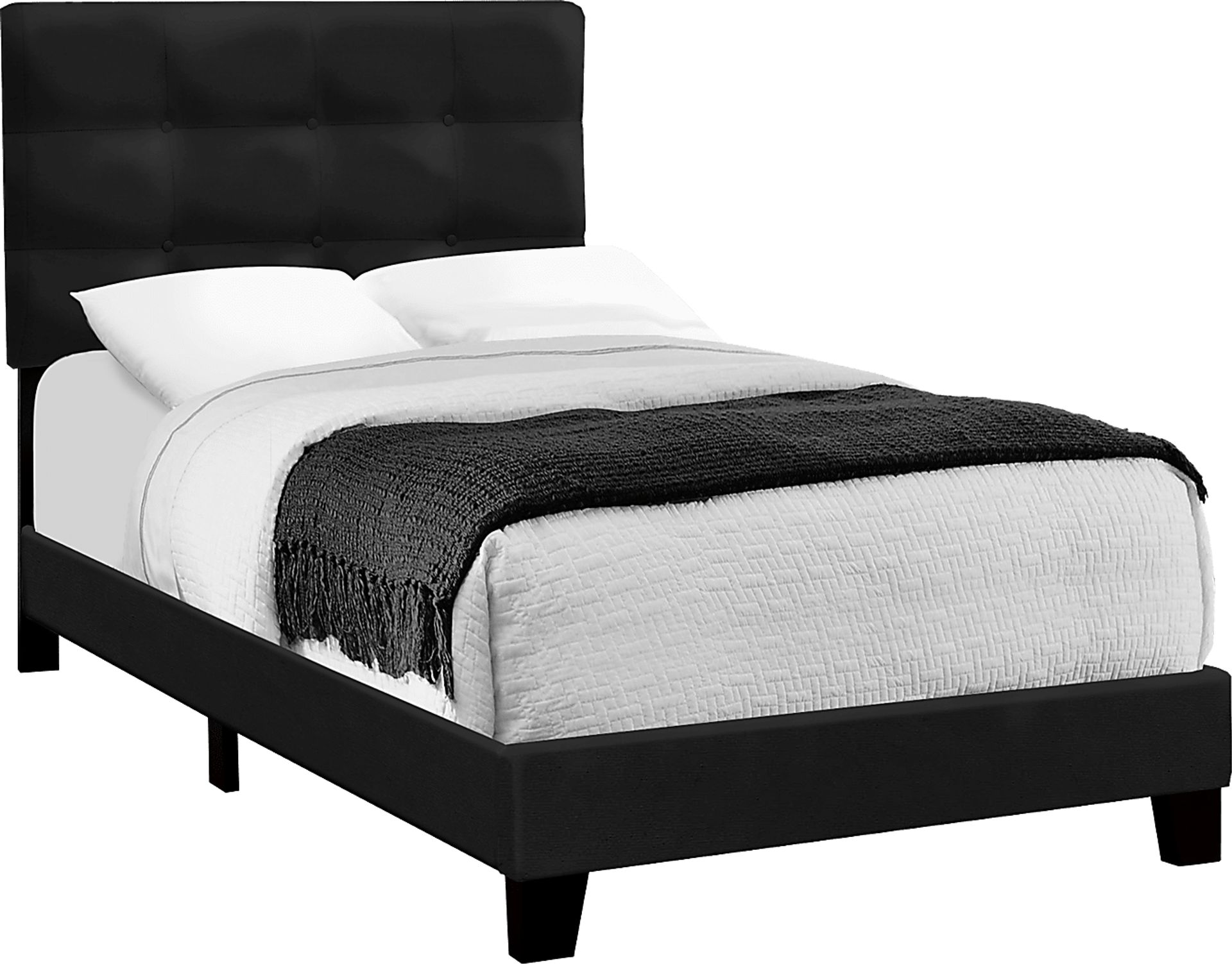 Troland Black Twin Bed - Image 1