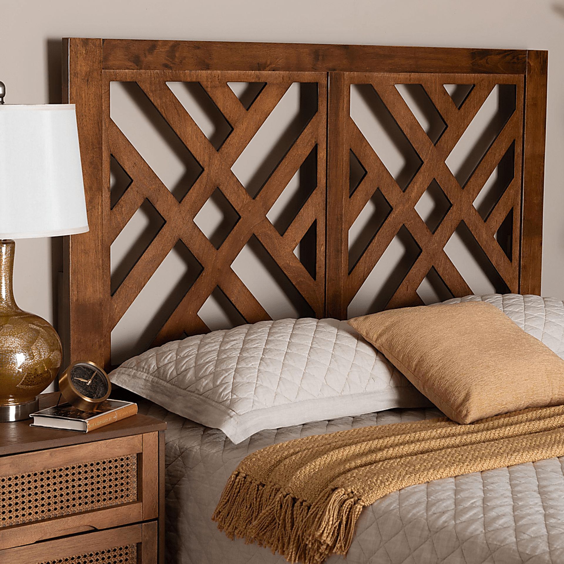 Trolio Walnut Brown Queen Headboard - Image 2