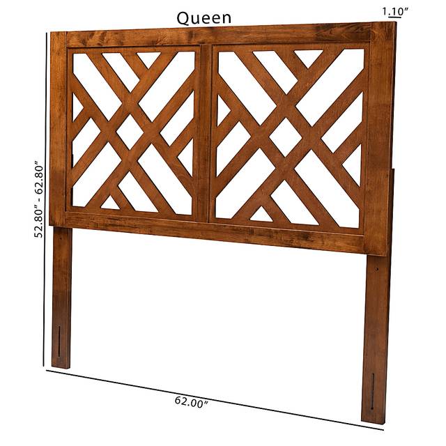 Trolio Walnut Brown Queen Headboard - Thumbnail - Image 6