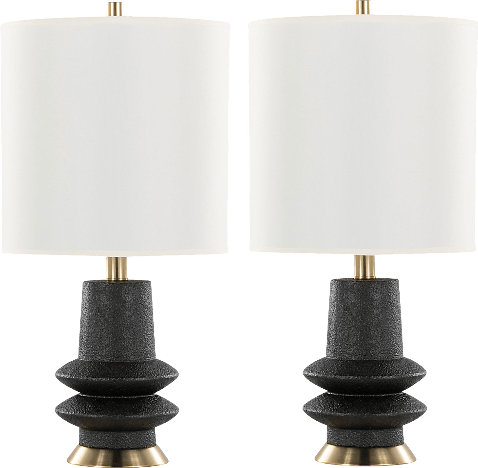 Trombly Lane Black Lamp, Set of 2 - Image 1