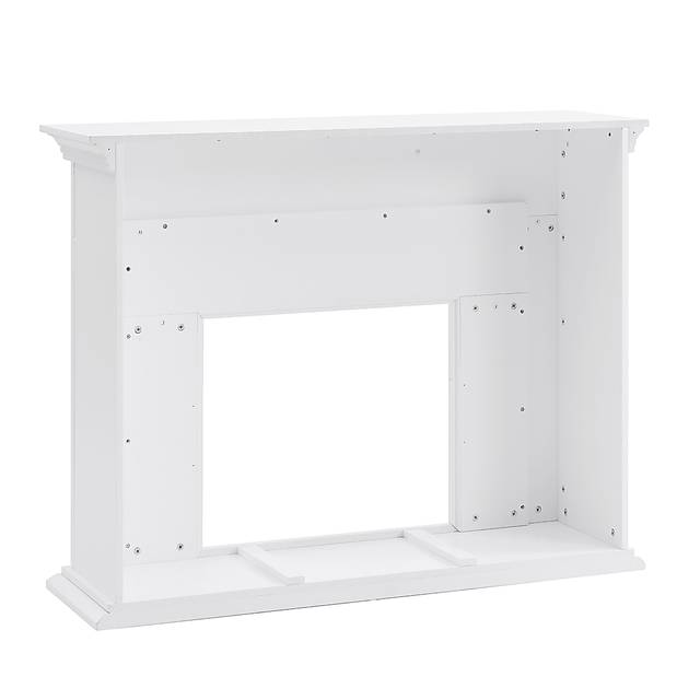 Tronewood II White 50 in. Console With Electric Log Fireplace - Thumbnail - Image 3