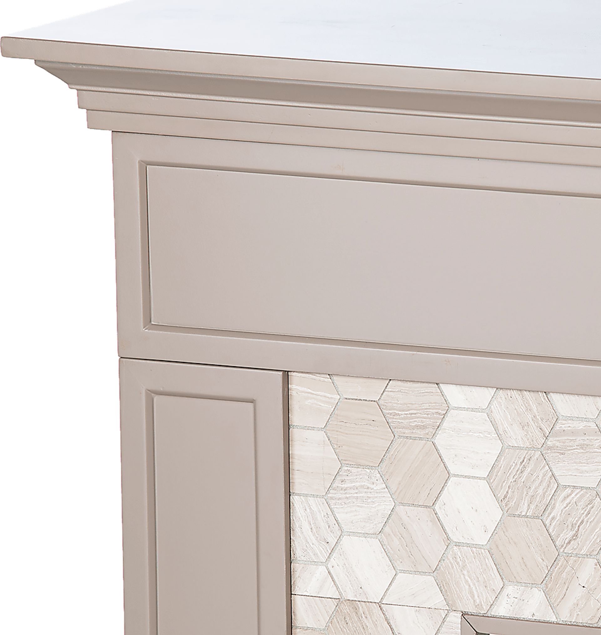 Tronewood III Gray 50 in. Console, With Smart Electric Fireplace - Image 4