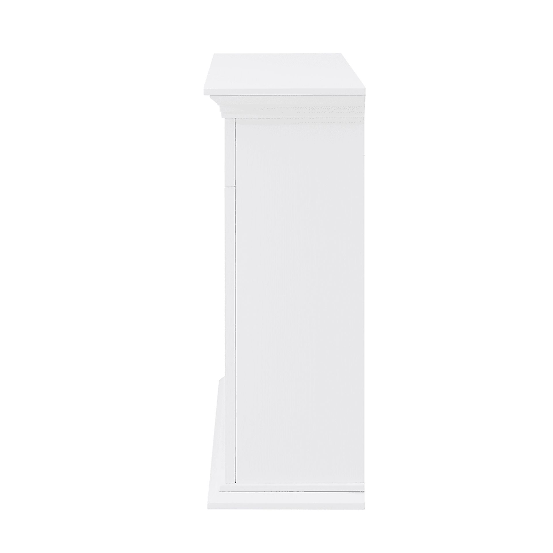 Tronewood III White 50 in. Console, With Smart Electric Fireplace - Image 2