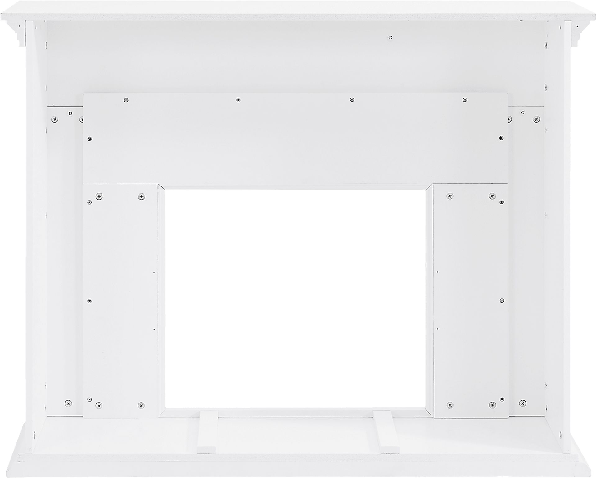 Tronewood IV White 50 in. Console With Touch Panel Electric Fireplace - Image 2