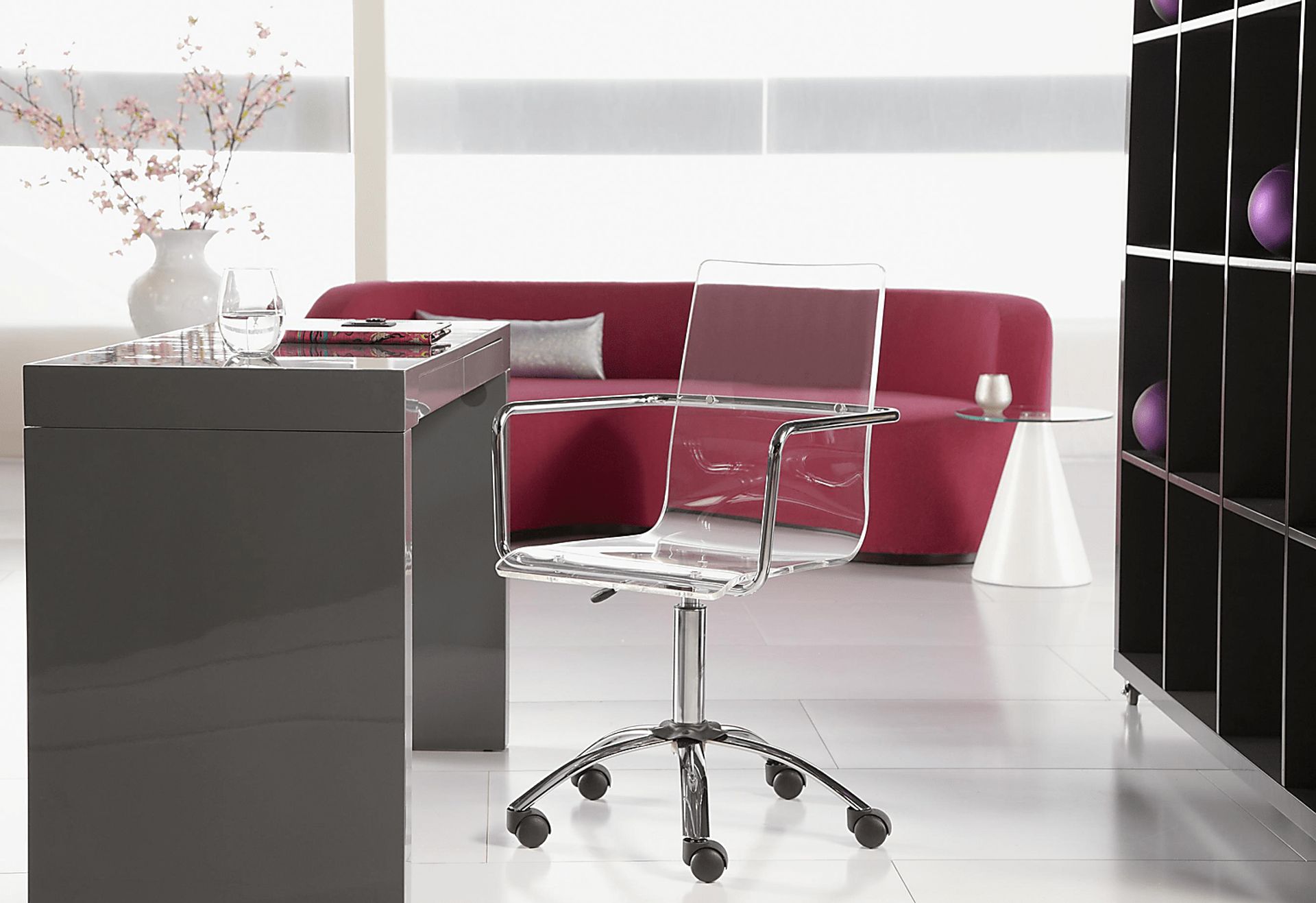 Trongo Clear Office Chair - Image 2