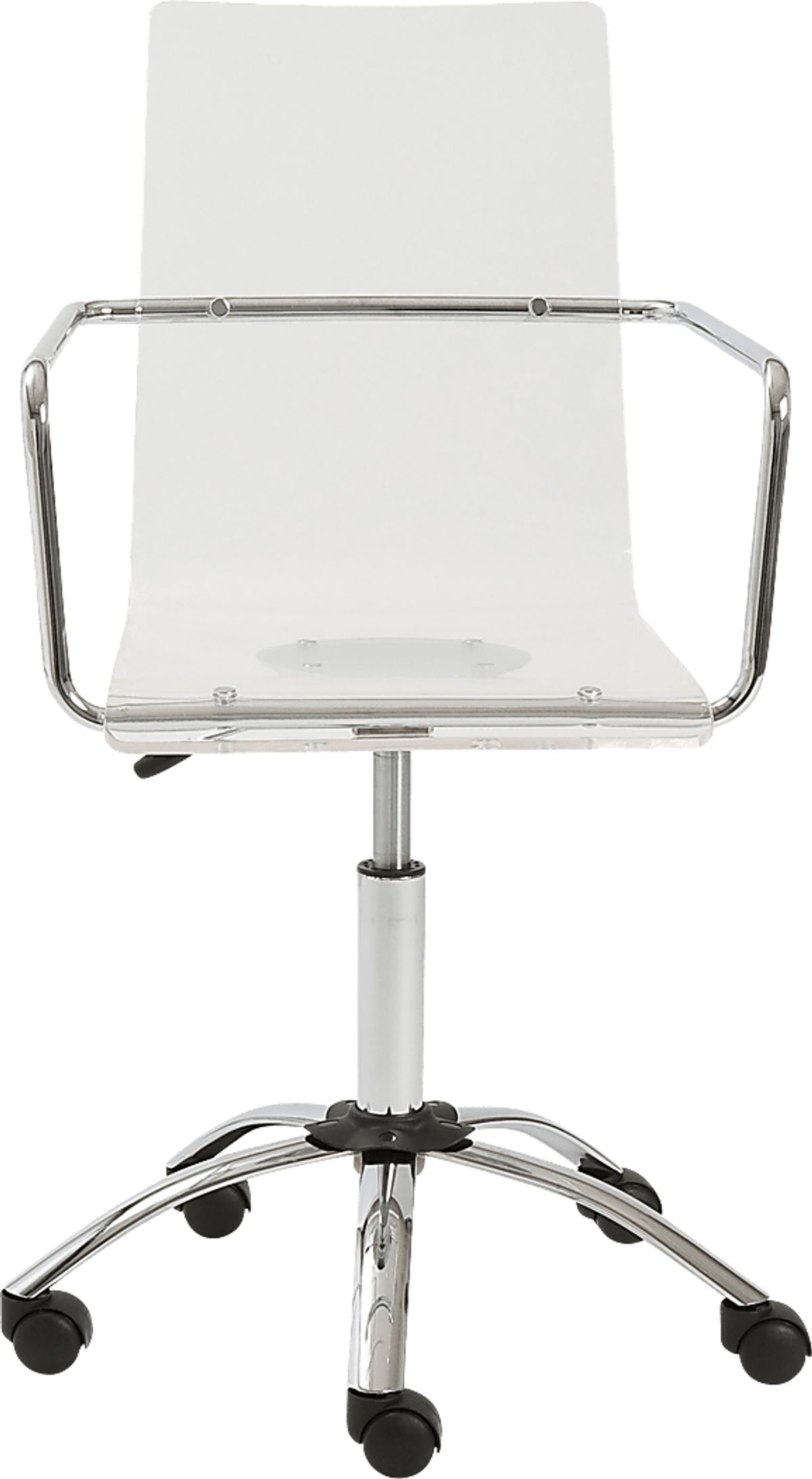 Trongo Clear White Desk Chair Rooms to Go