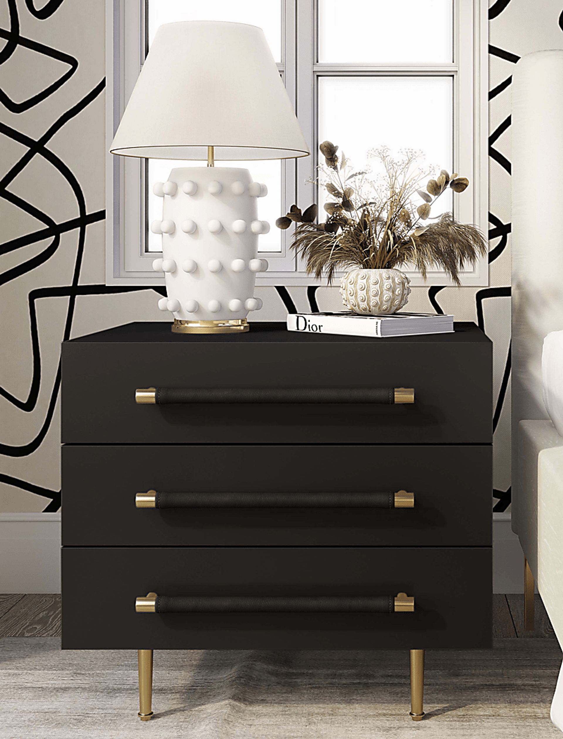 Troperan Black Nightstand - Image 6