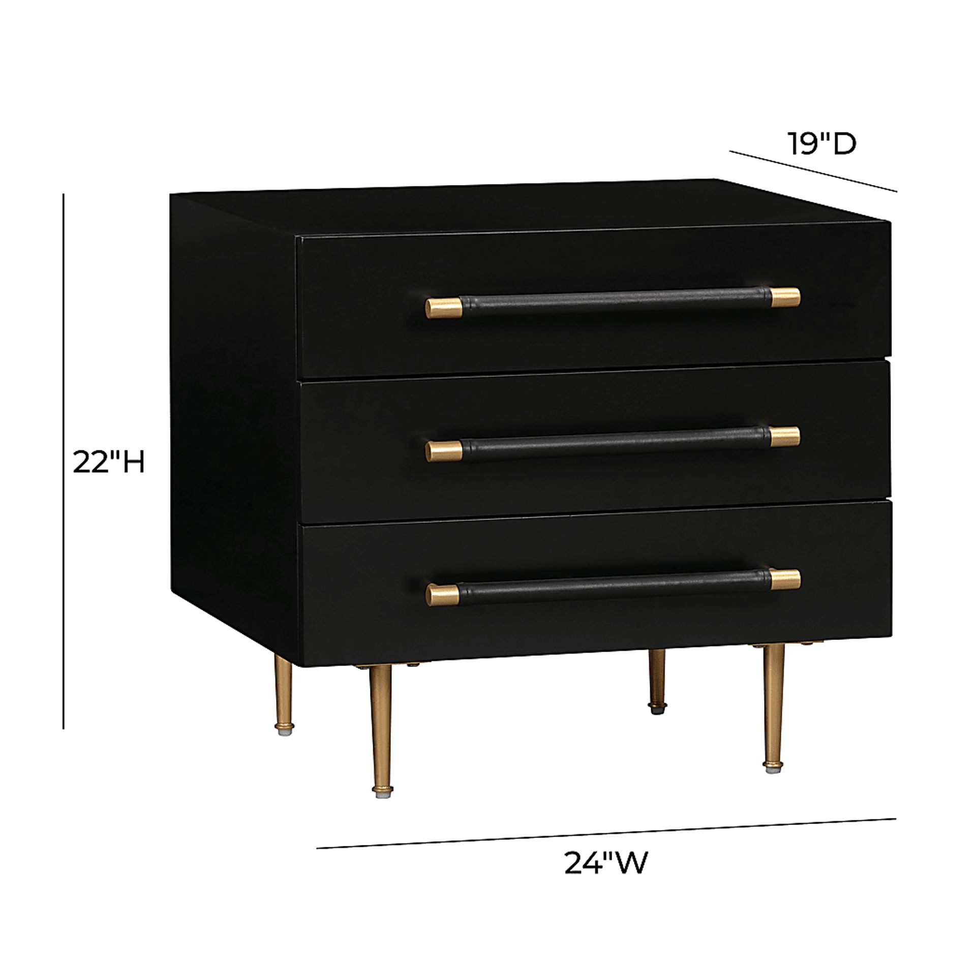 Troperan Black Nightstand - Image 8