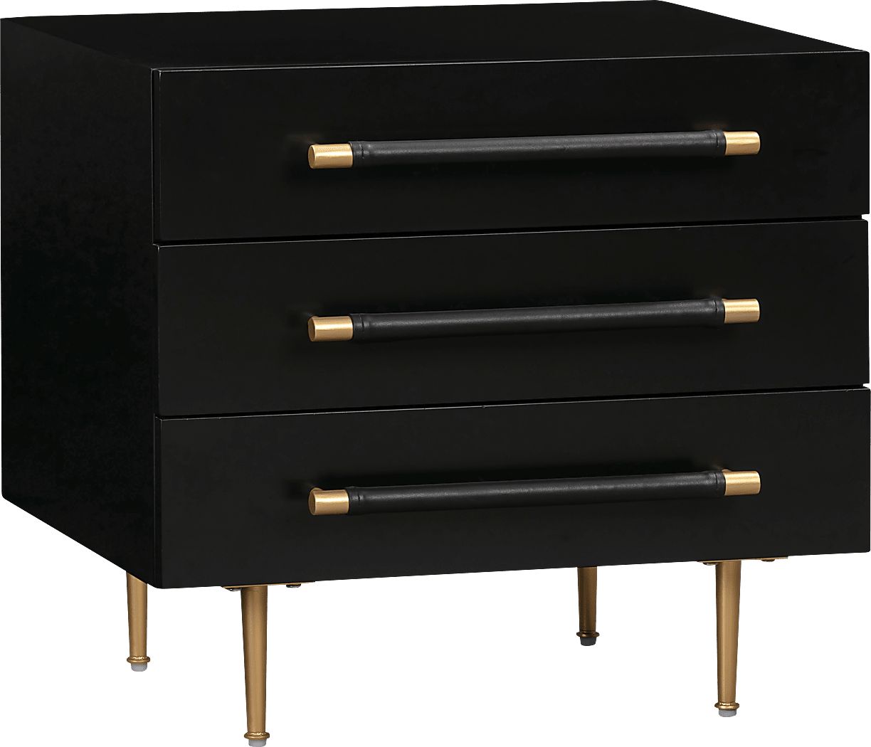 Troperan Black Nightstand