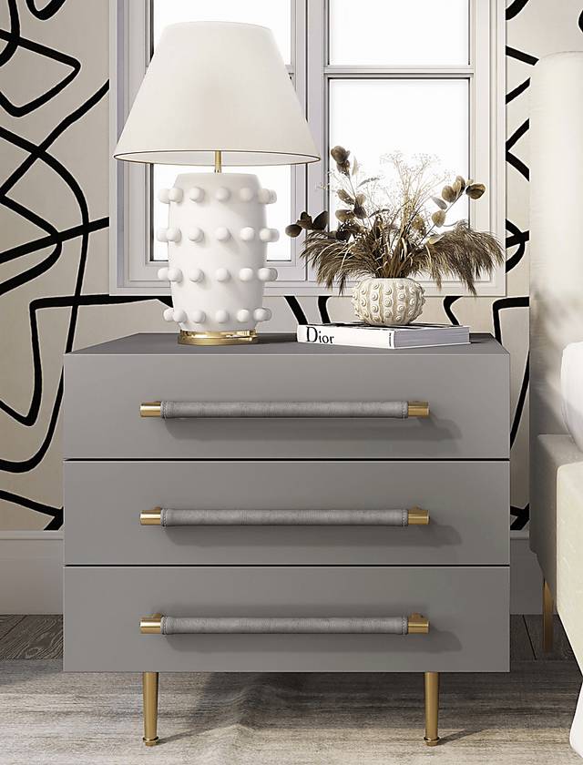 Troperan Gray Nightstand - Thumbnail - Image 2