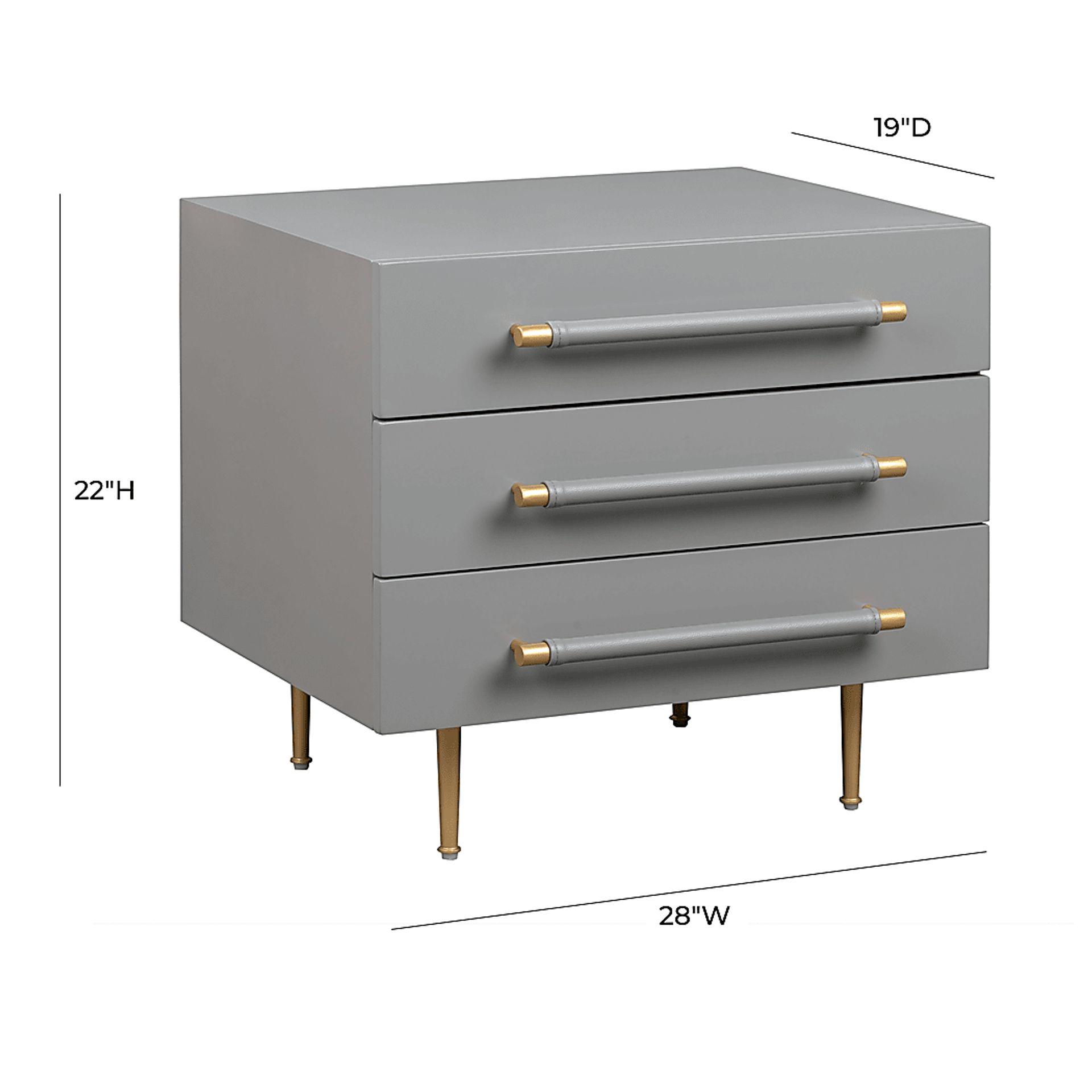 Troperan Gray Nightstand - Image 10