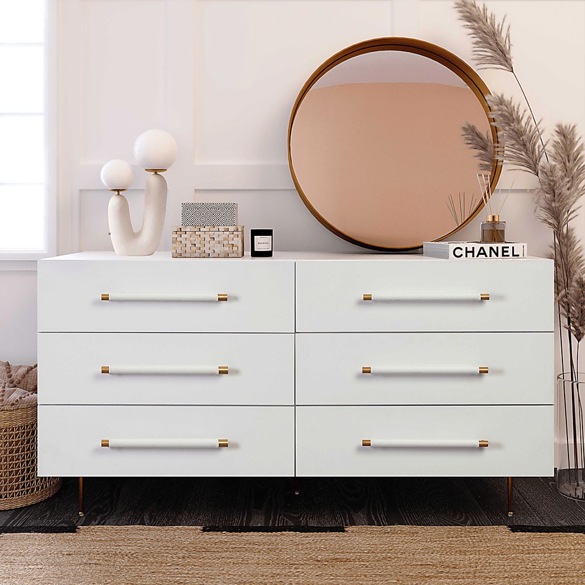 Troperan White Colors,White Dresser | Rooms to Go