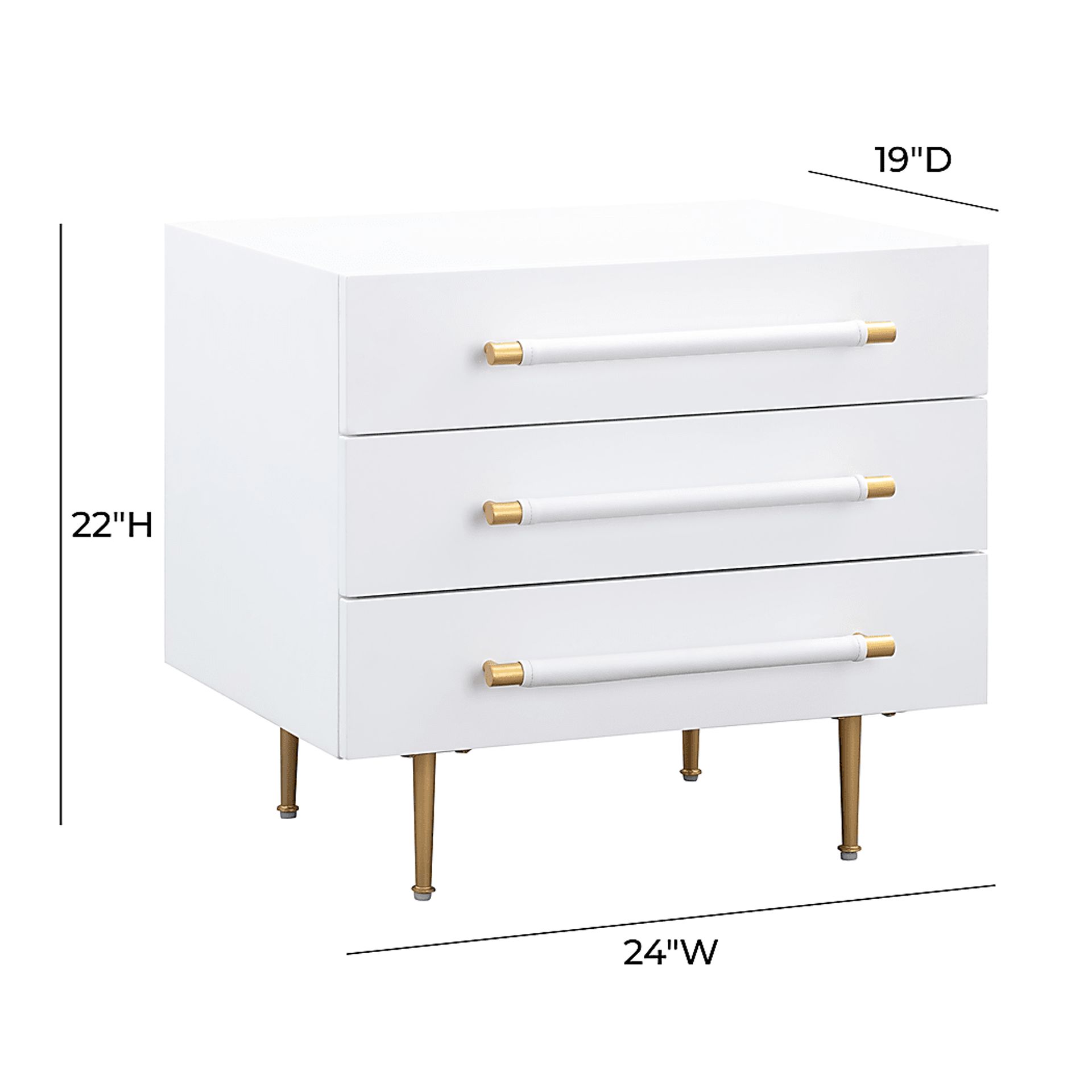 Troperan White Nightstand - Image 8