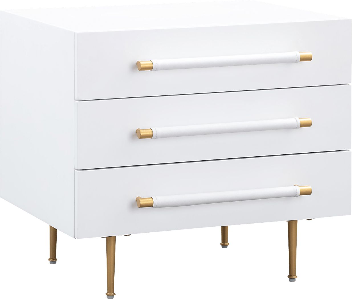 Troperan White Nightstand