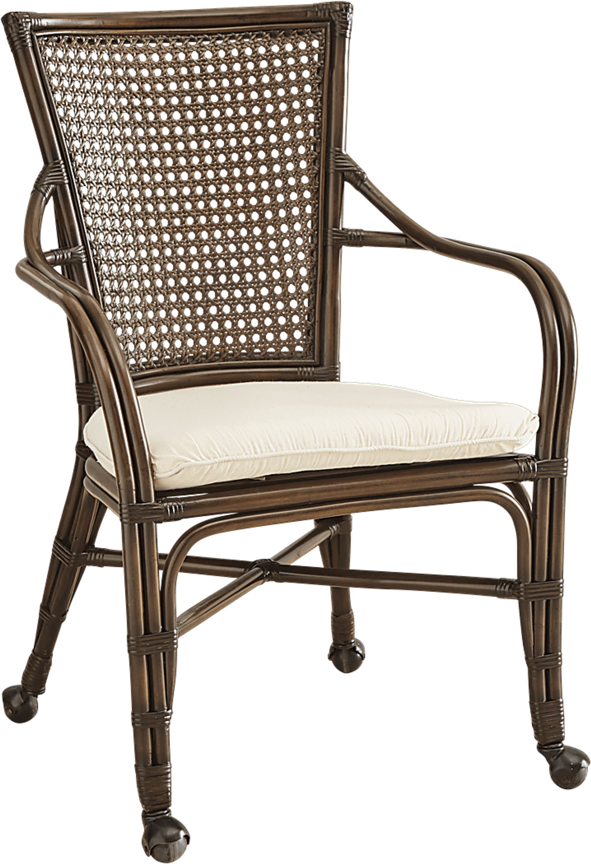Tropical Shore Brown Caster Arm Chair - Image 1