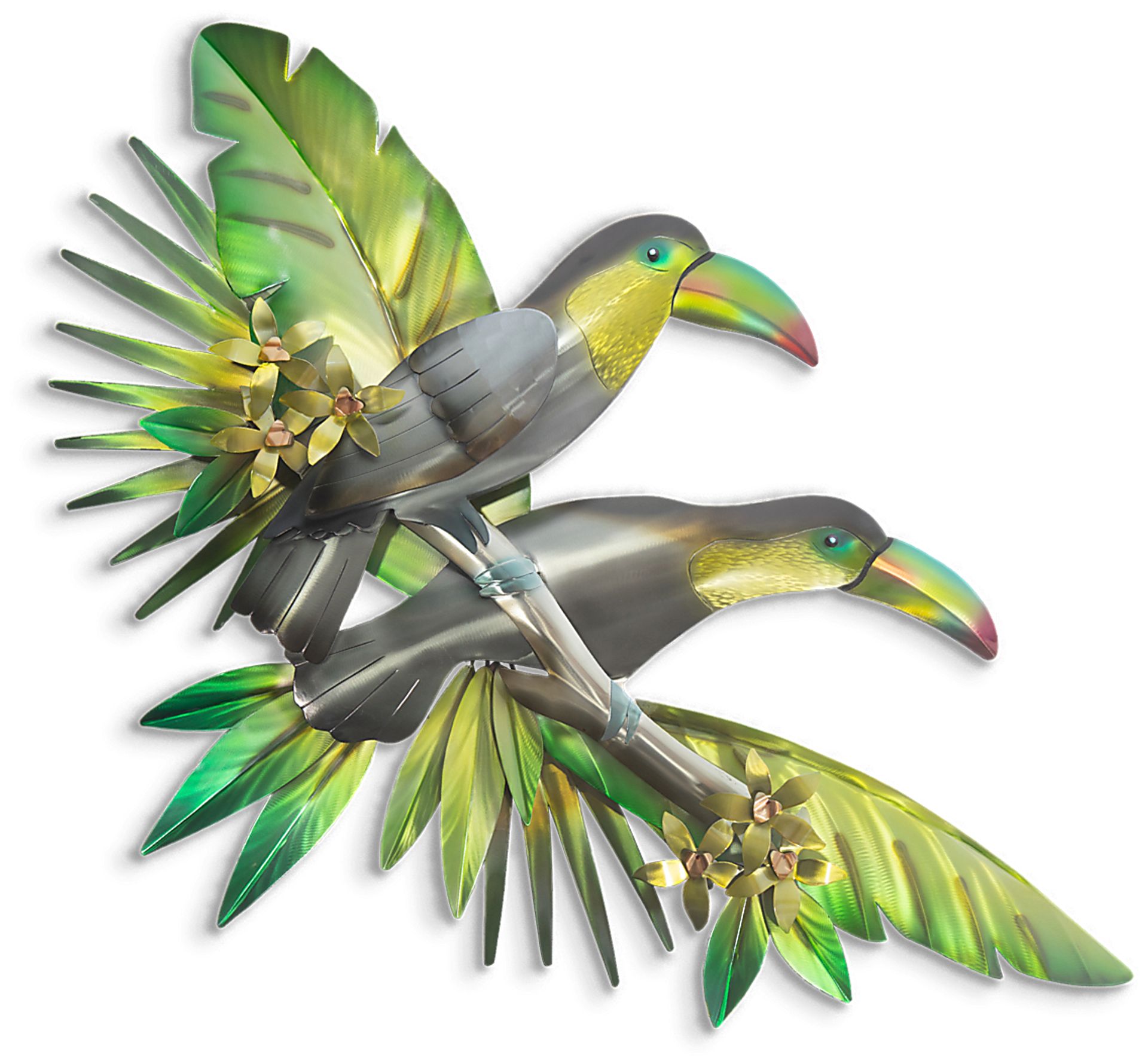 Tropical Toucans Forest Outdoor Artwork - Image 1