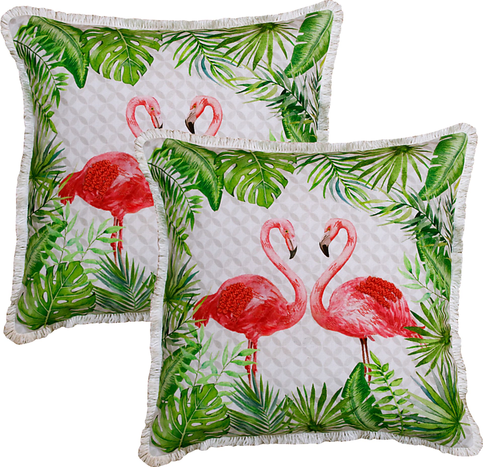 Trotawa Green/Pink Pillow, Set of 2 - Image 1