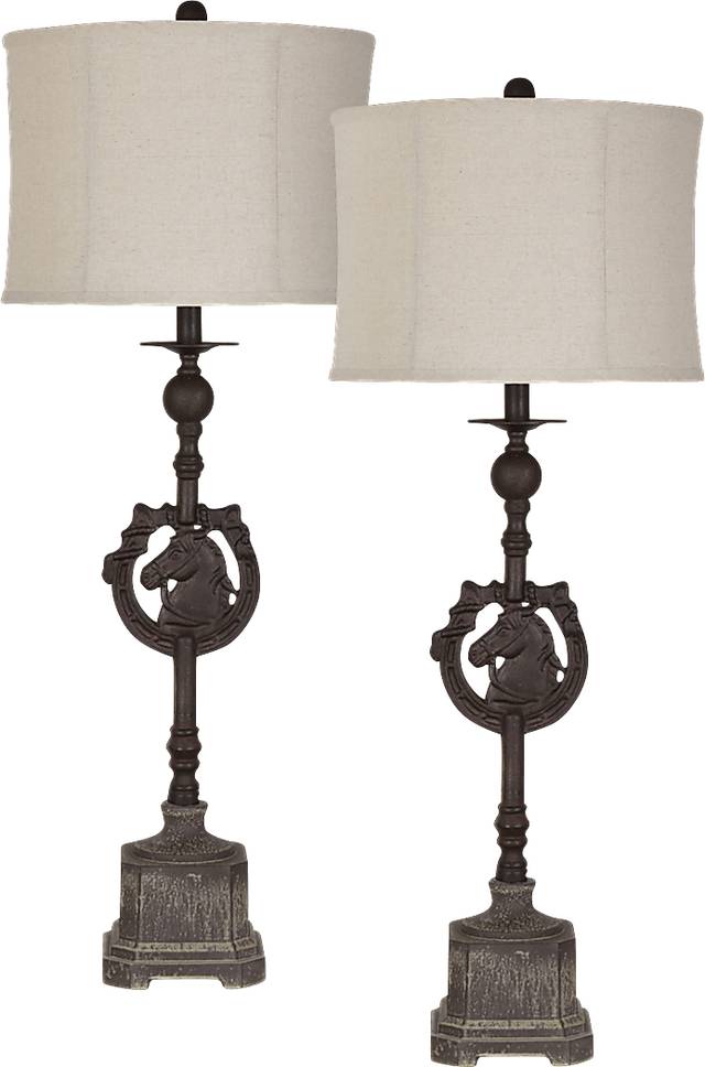 Trotting Way Brown Set of 2 Lamps - Thumbnail - Image 1
