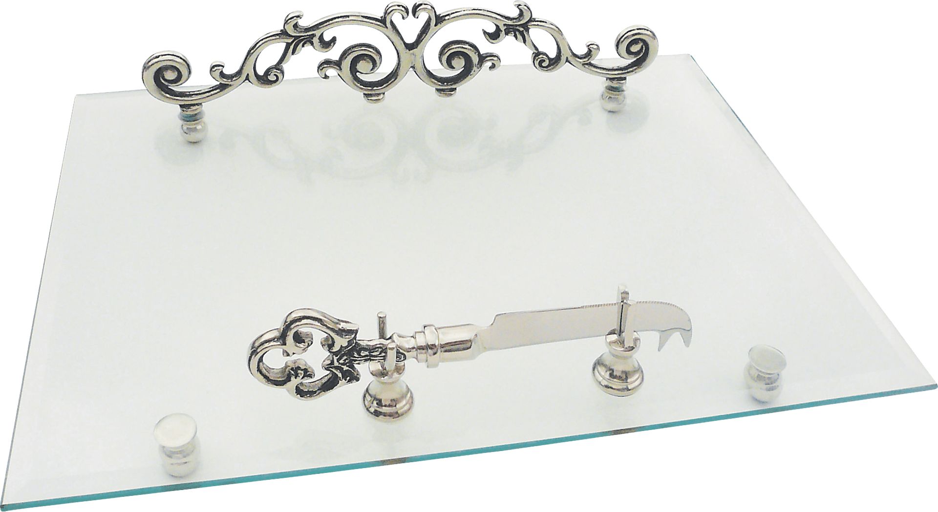 Troulon Silver Cheese Platter - Image 1