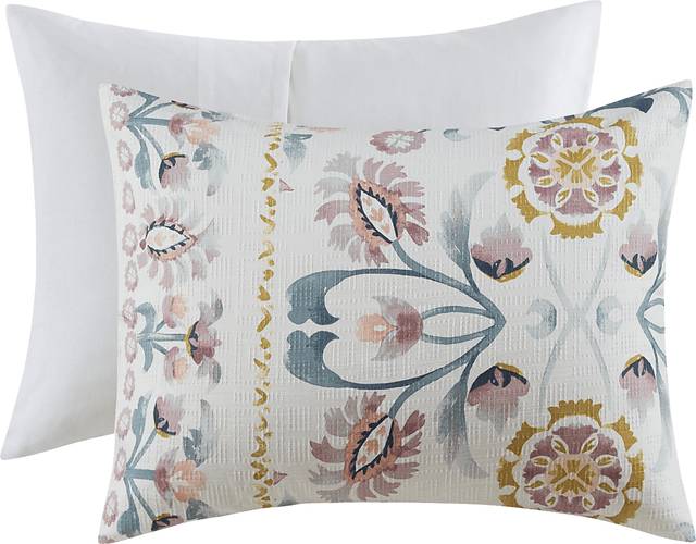 Troywood White 4 Pc Full/Queen Comforter Set - Thumbnail - Image 10