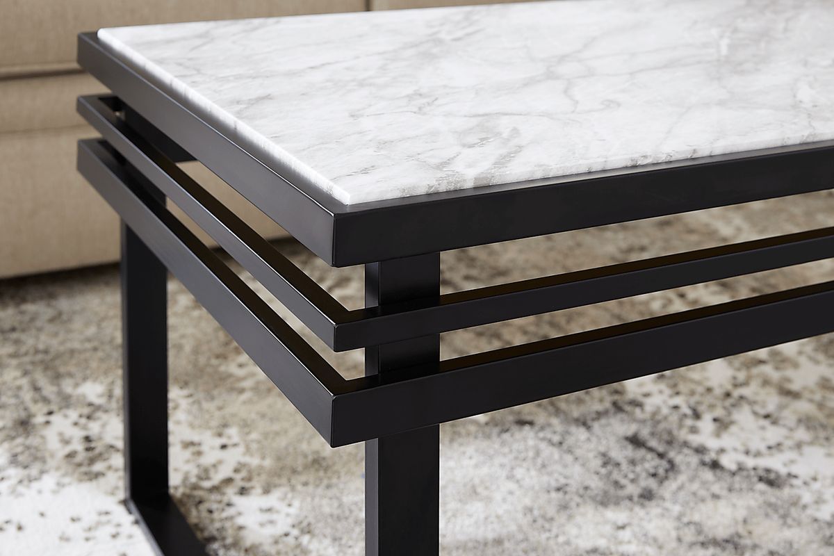 Alanis Bay 7 Pc Blue Woven Living Room Set With Sofa, Loveseat, Table