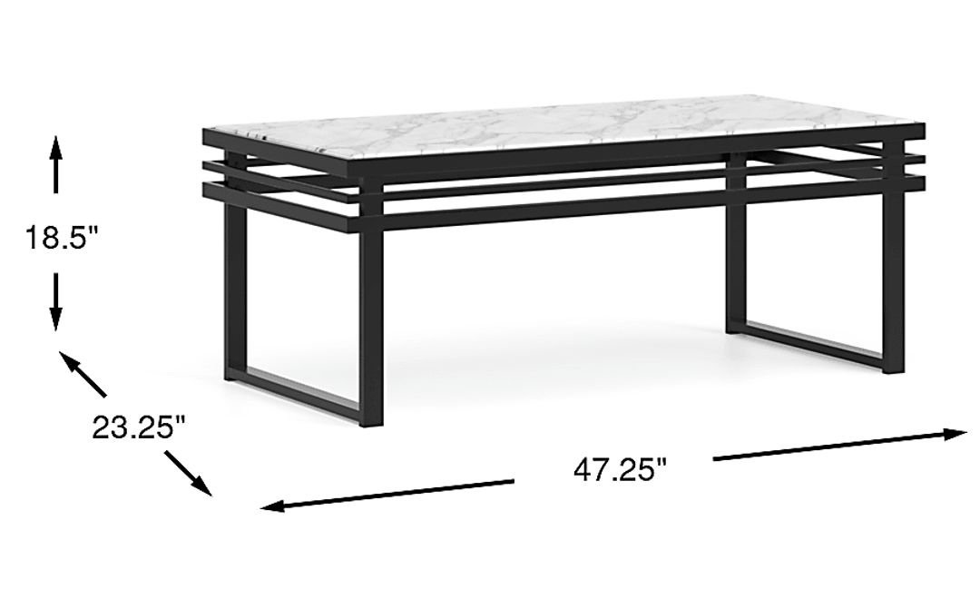 Truanni Black Cocktail Table