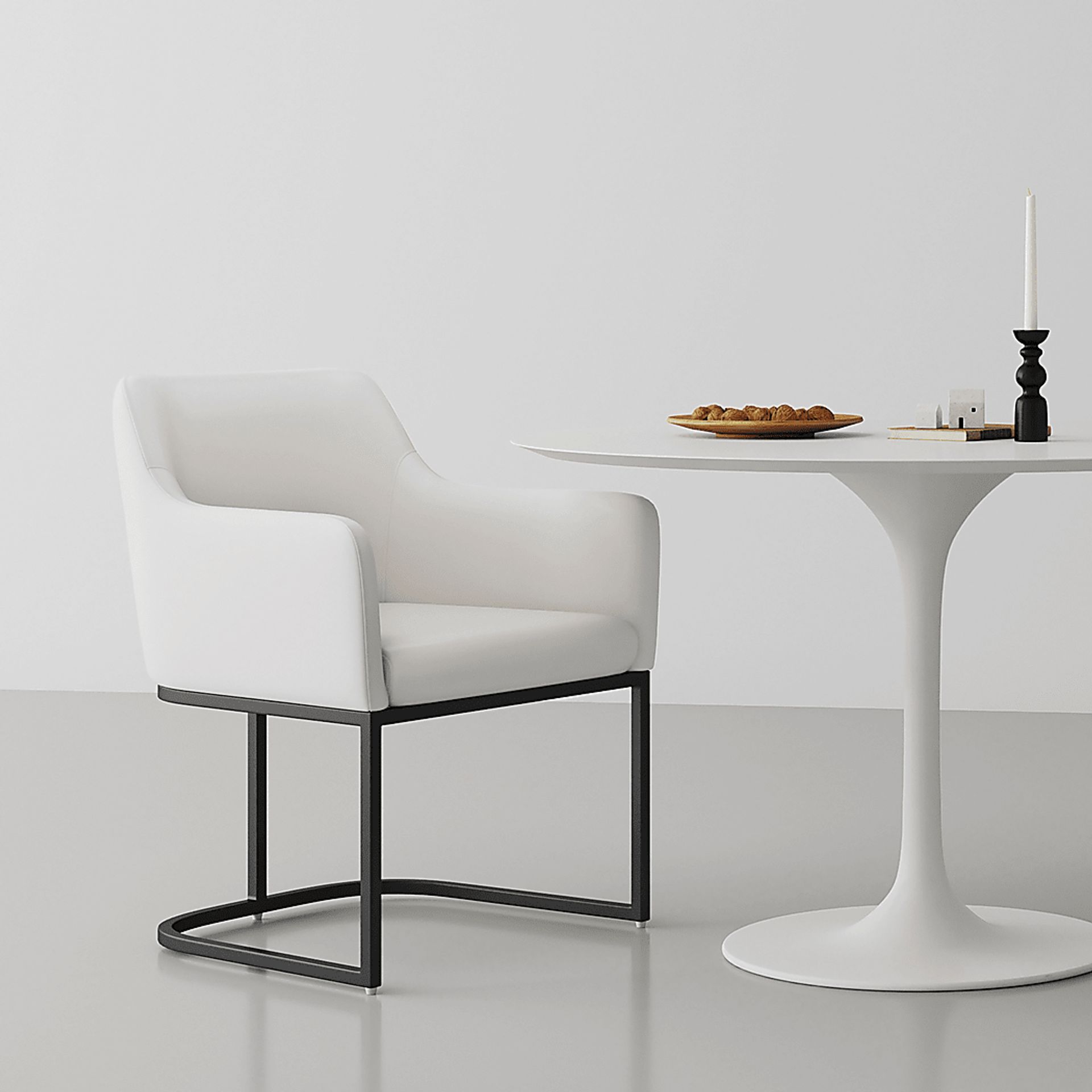 Truche Cream Arm Chair - Image 2