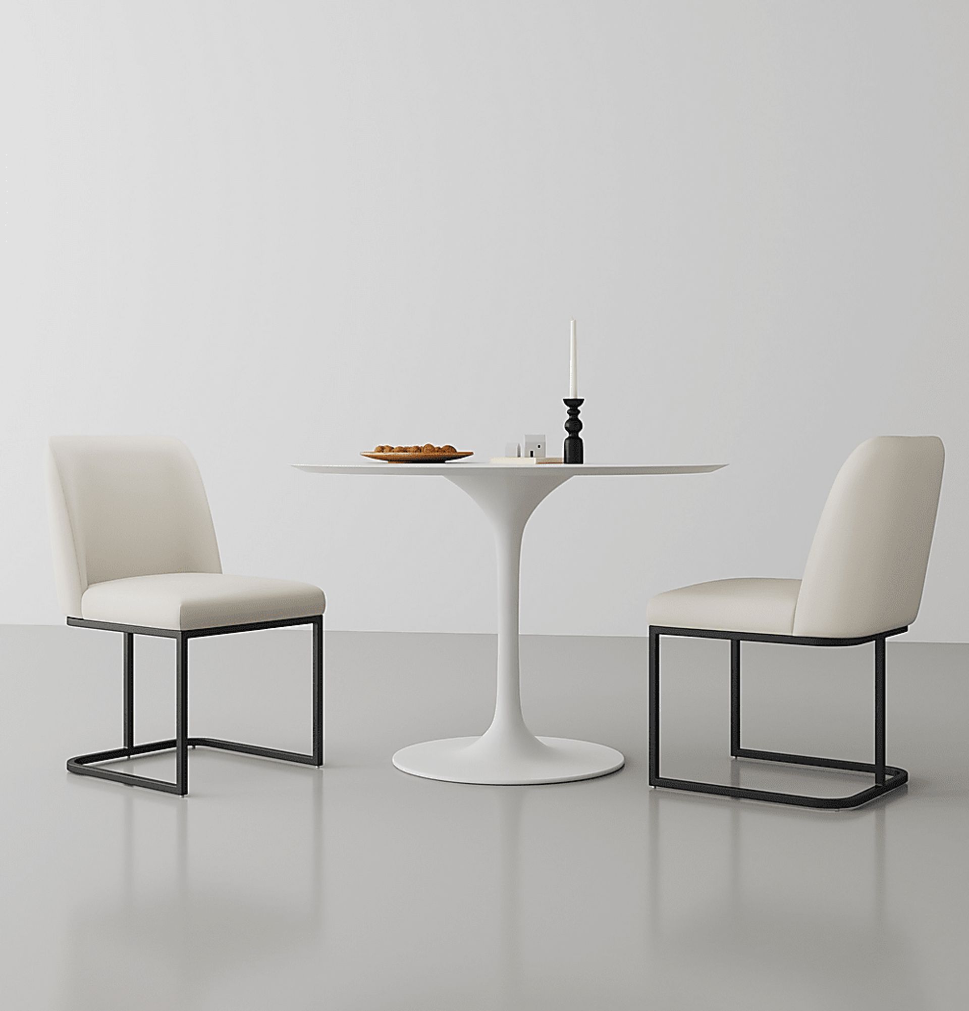 Truche Cream Side Chair - Image 2