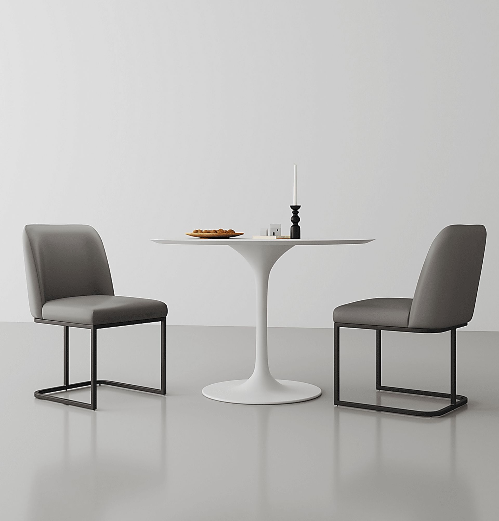 Truche Gray Side Chair - Image 2