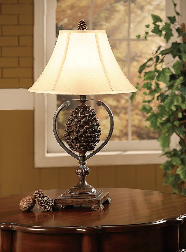 True Pine Brown Set of 2 Lamps - Thumbnail - Image 2