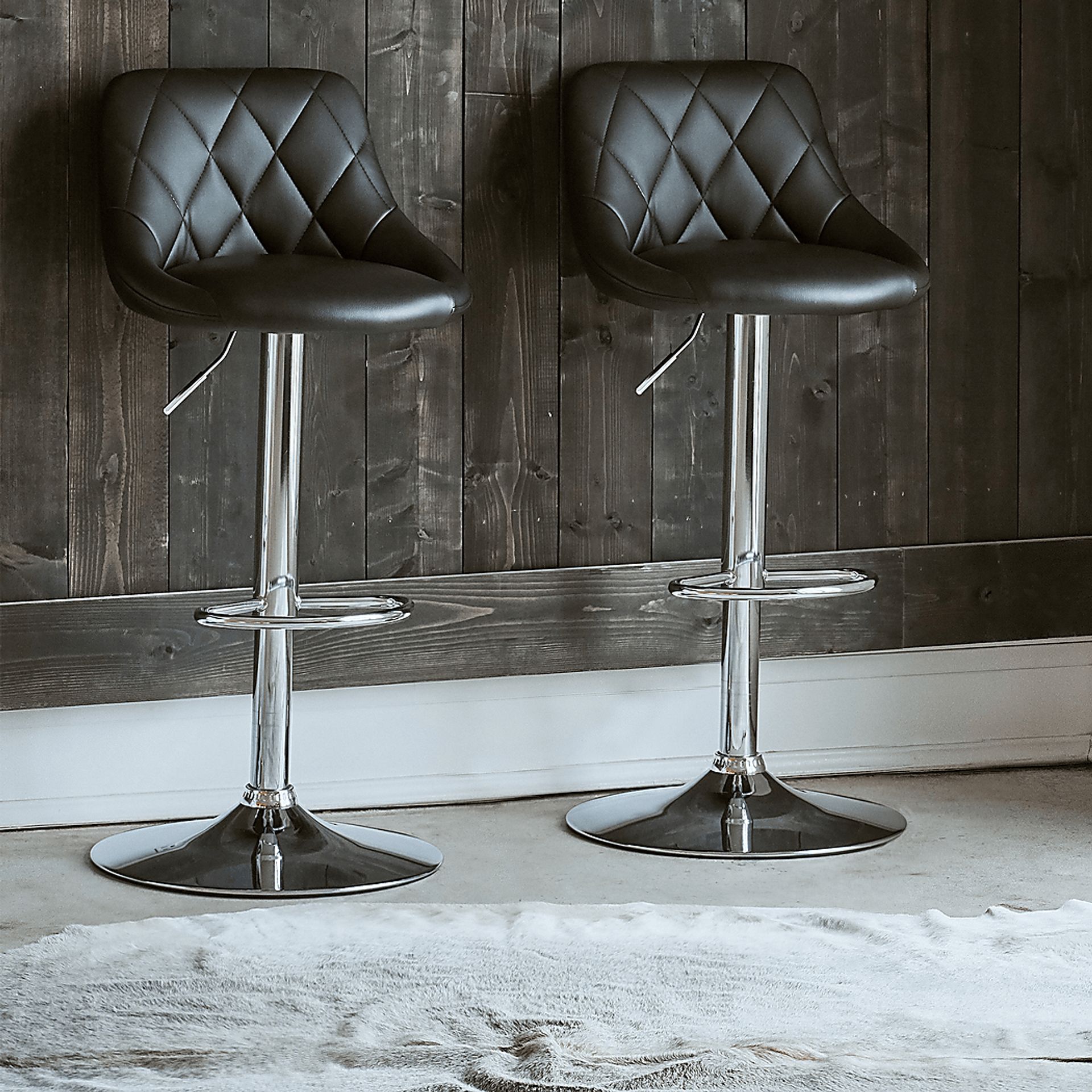 Trumball Black Bar Stool Set - Image 2