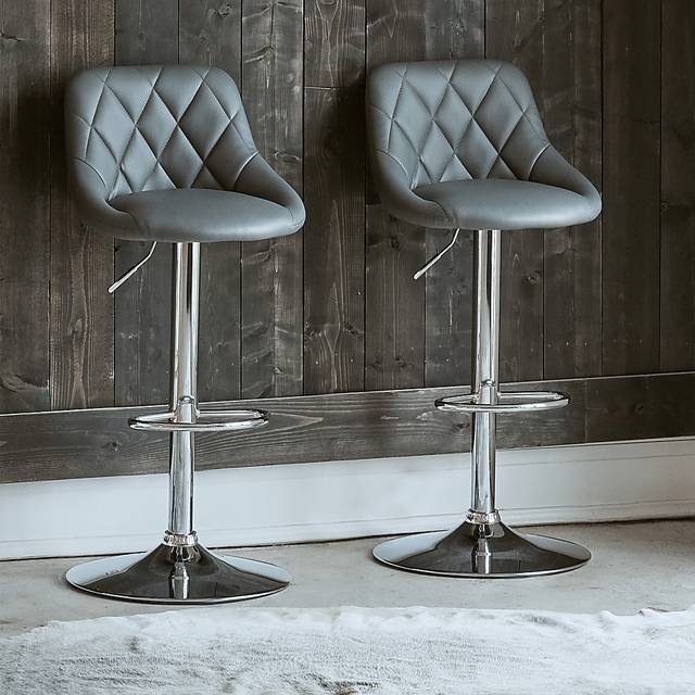 Trumball Gray Bar Stool Set - Thumbnail - Image 2